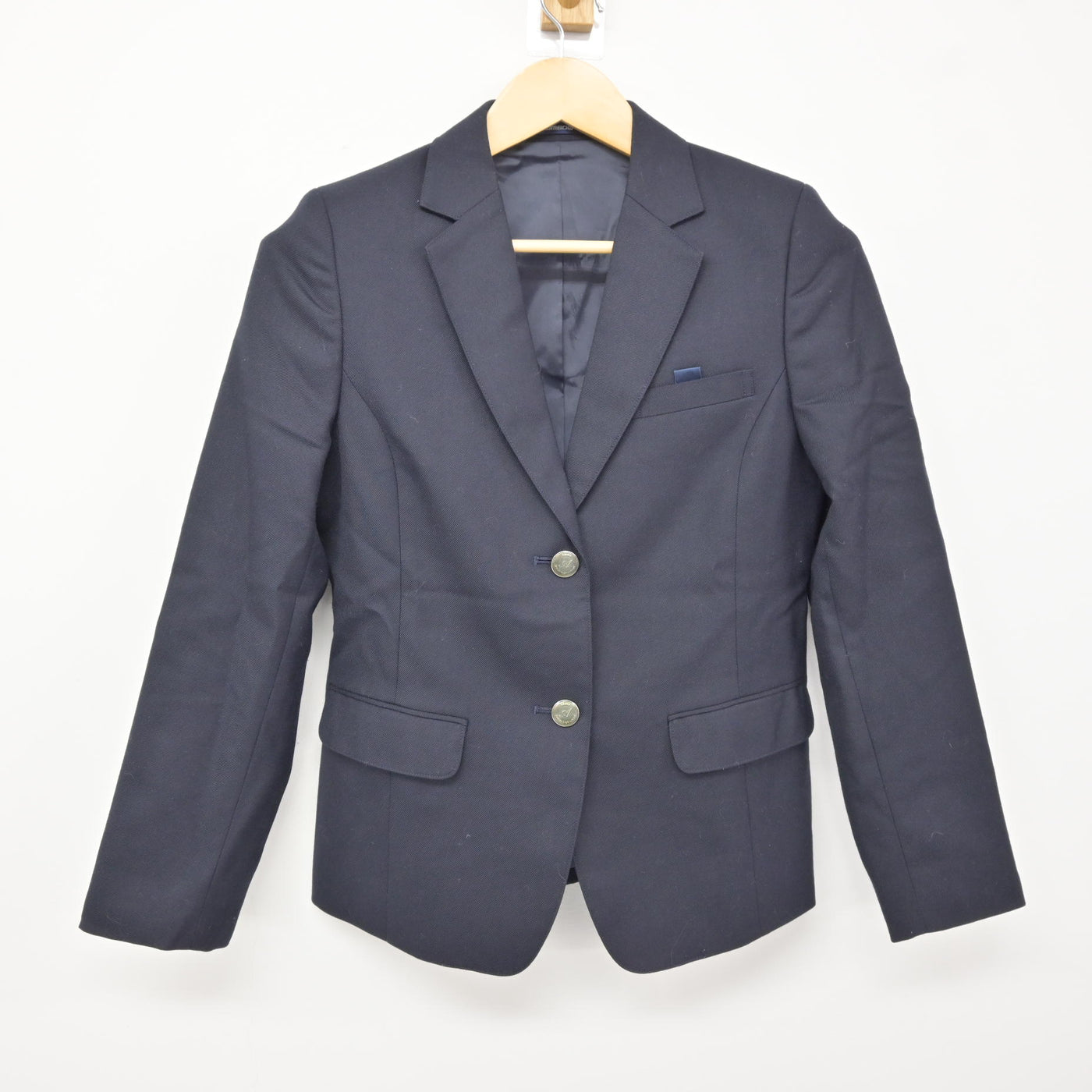 【中古】兵庫県 有馬中学校 女子制服 4点 (ブレザー・シャツ・スカート) sf115434