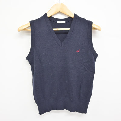 【中古】兵庫県 有馬中学校 女子制服 2点 (ニット・ニットベスト) sf115436