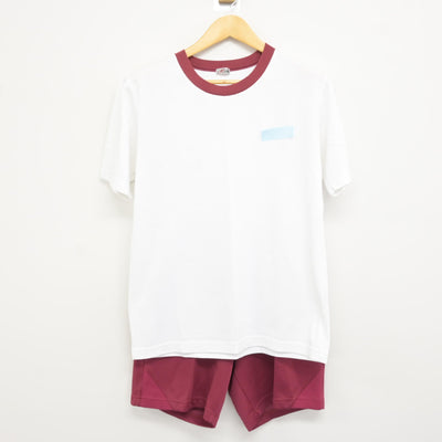 【中古】兵庫県 明石商業高校 女子制服 2点 (体操服 上・体操服 下) sf115460