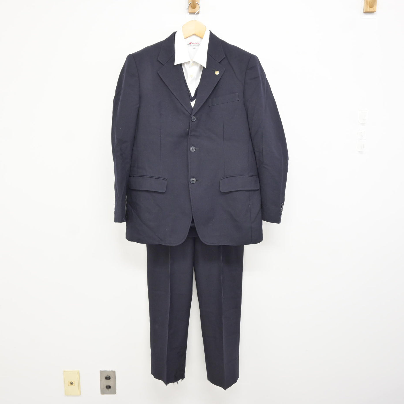 広島商業高等学校制服（男子） 中古】広島県 広島市立広島商業高等学校/旧制服 男子制服 5点
