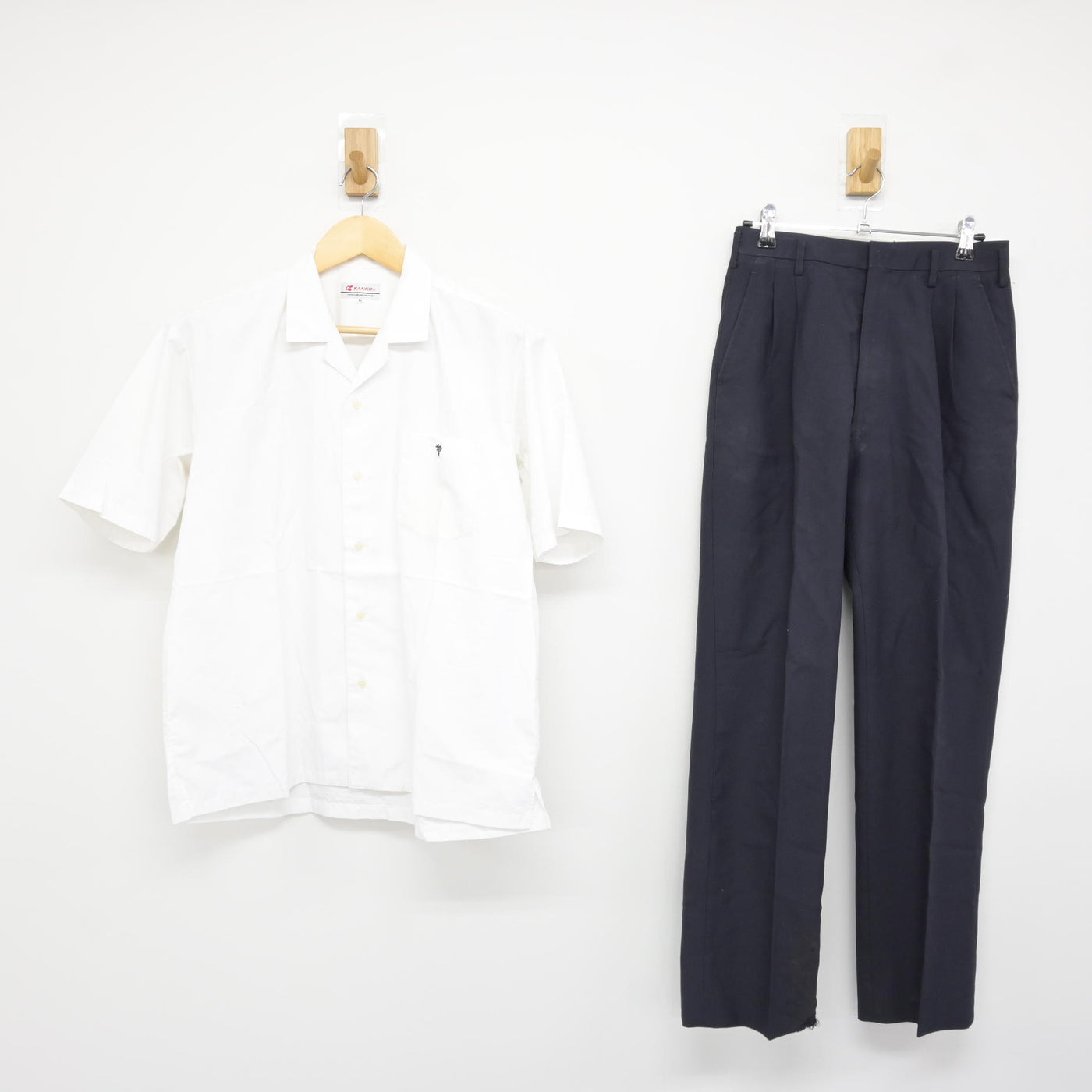 広島商業高等学校制服（男子） 中古】広島県 広島市立広島商業高等学校/旧制服 男子制服 5点