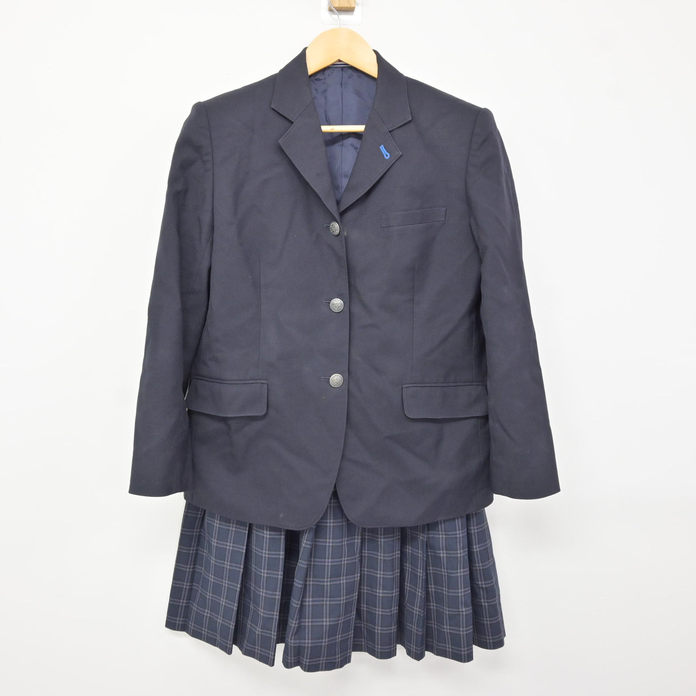 中古】北海道 北海道札幌手稲高等学校 女子制服 3点 (ブレザー・ニット 