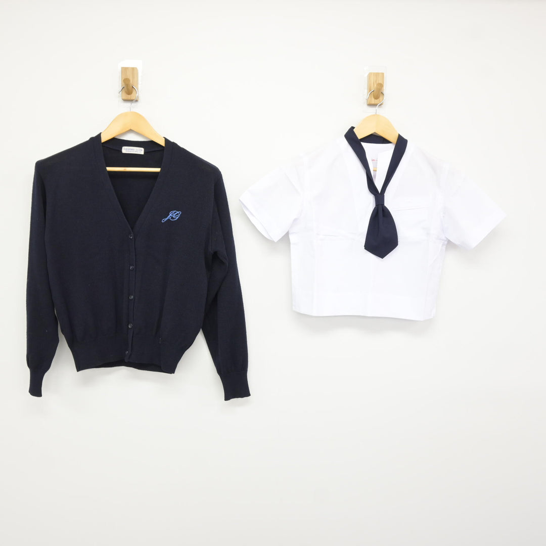 東京都 セーラー服 中古】東京都 十文字高等学校 女子制服 4点 (ニット・セーラー服