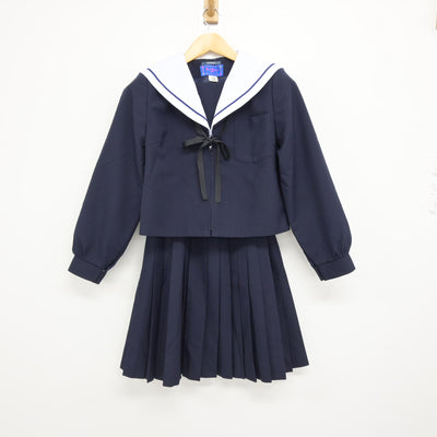 【中古】愛知県 今池中学校 女子制服 3点 (セーラー服・スカート) sf115564