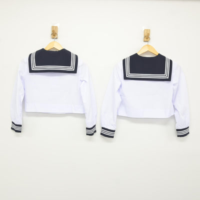 【中古】広島県 広島皆実高等学校 女子制服 4点 (セーラー服・スカート) sf115567