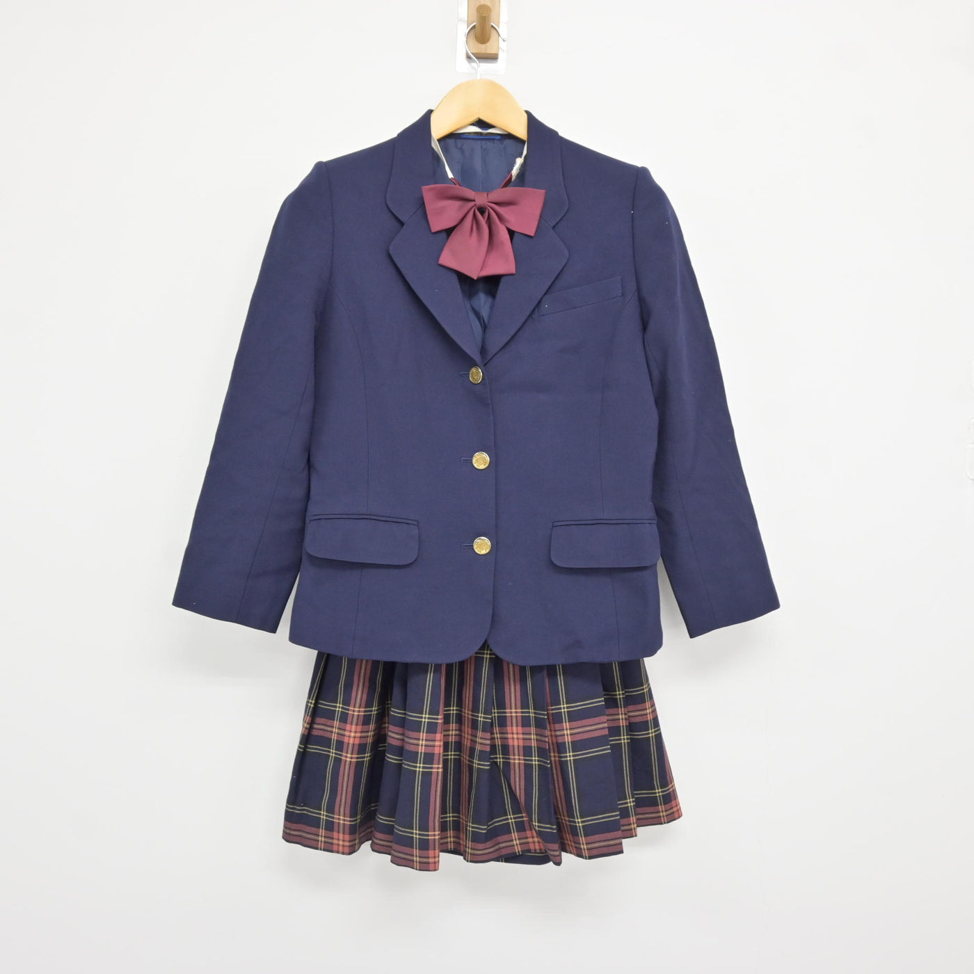 【中古】山梨県 甲府城西高校 女子制服 3点 (ブレザー・スカート) sf115581