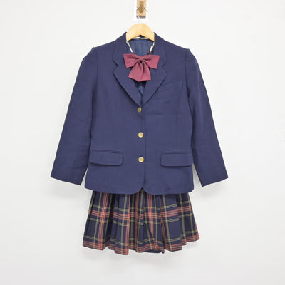 【中古】山梨県 甲府城西高校 女子制服 3点 (ブレザー・スカート) sf115581