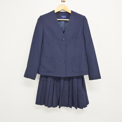 【中古】埼玉県 初雁中学校 女子制服 4点 (ブレザー・ベスト・スカート) sf115583