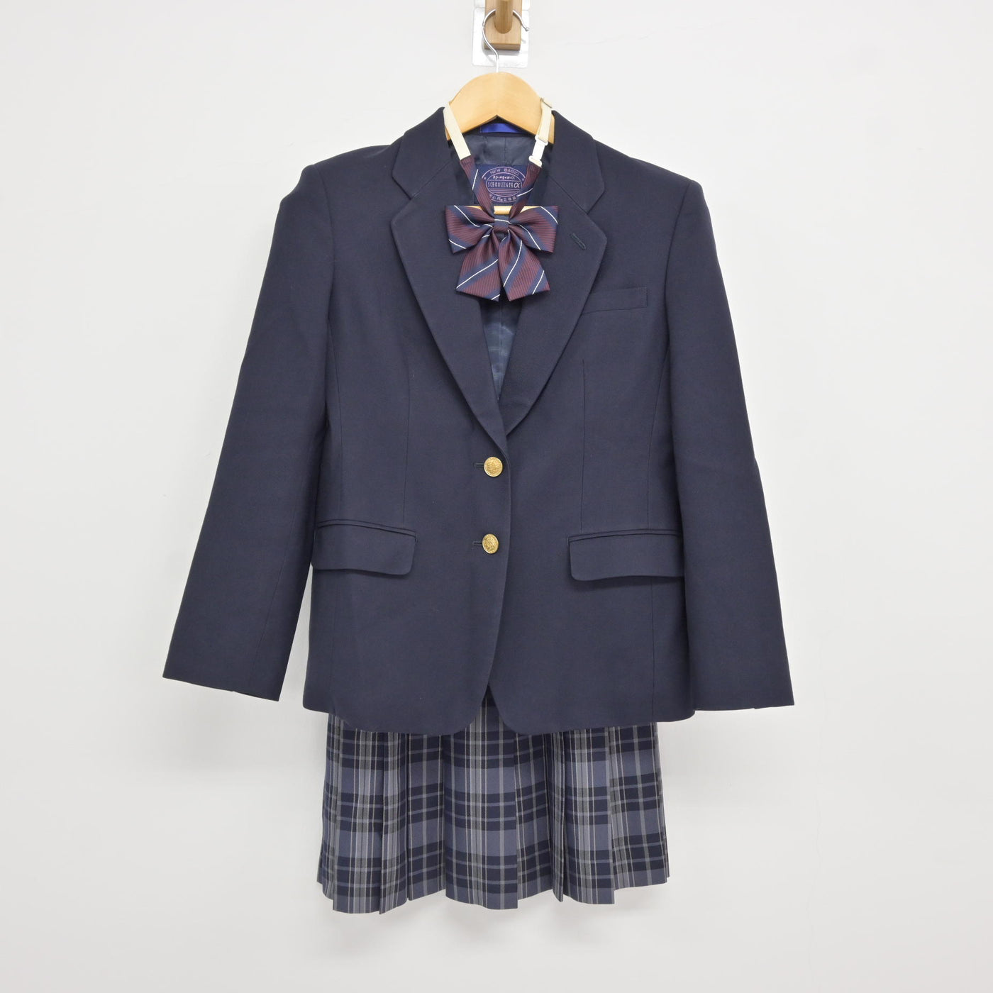 【中古】神奈川県 みなと総合高等学校 女子制服 4点 (ブレザー・スカート) sf115585