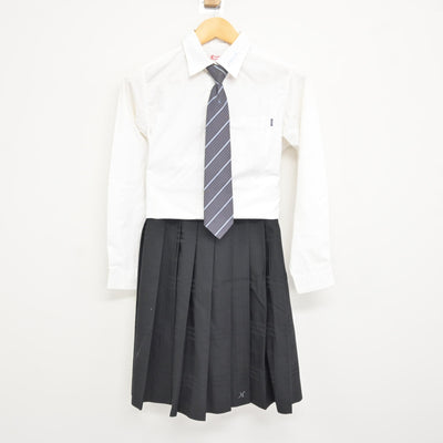 【中古】大阪府 枚方高等学校 女子制服 4点 (ブレザー・シャツ・スカート) sf115591