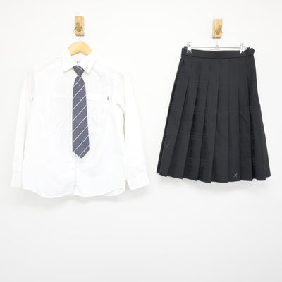 【中古】大阪府 枚方高等学校 女子制服 4点 (ブレザー・シャツ・スカート) sf115591