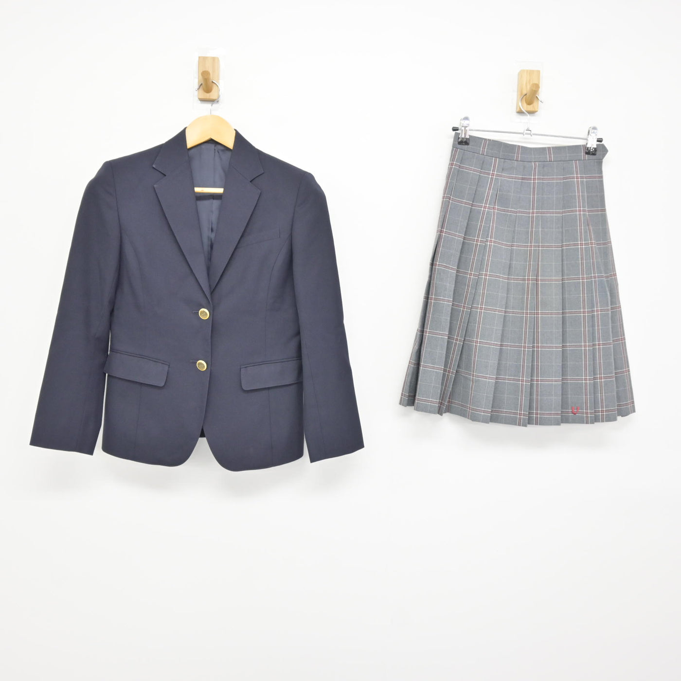 【中古】大阪府 上宮高等学校 女子制服 3点 (ブレザー・スカート) sf115599