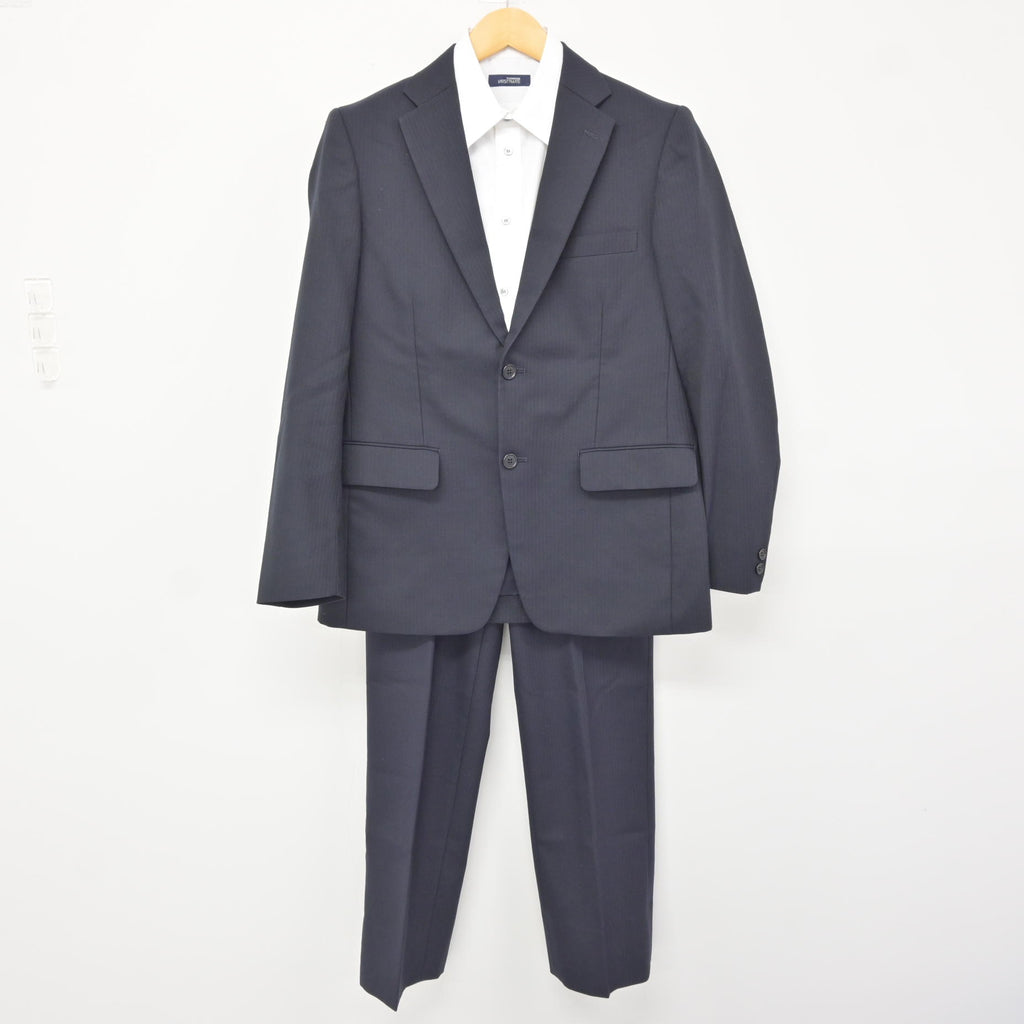 中古】愛媛県 新居浜工業高等専門学校 男子制服 3点 (ブレザー・シャツ