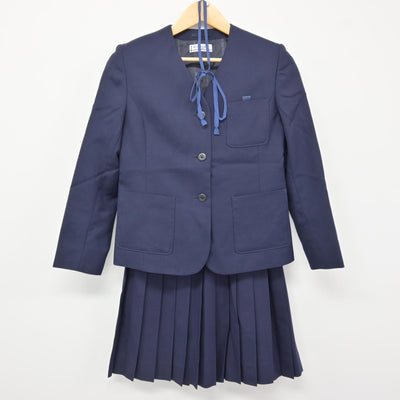 【中古】北海道 柏中学校 女子制服 4点 (ブレザー・ベスト・スカート) sf115671