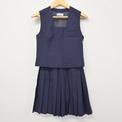 【中古】北海道 柏中学校 女子制服 4点 (ブレザー・ベスト・スカート) sf115671