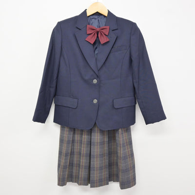 【中古】北海道 平岡中央中学校 女子制服 5点 (ブレザー・ベスト・スカート) sf115672