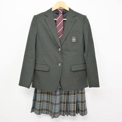 【中古】北海道 野幌中学校 女子制服 4点 (ブレザー・スカート) sf115675