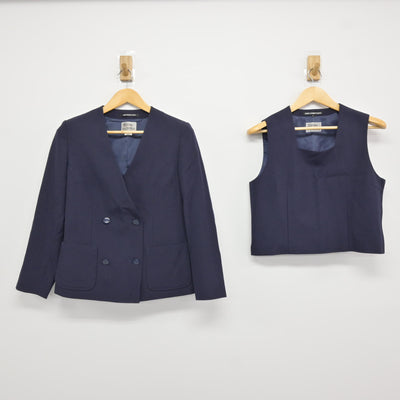 【中古】東京都 馬込東中学校 女子制服 3点 (ブレザー・ベスト・スカート) sf115677
