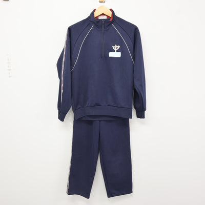 【中古】長崎県 長与第二中学校 女子制服 2点 (ジャージ 上・ジャージ 下) sf115680
