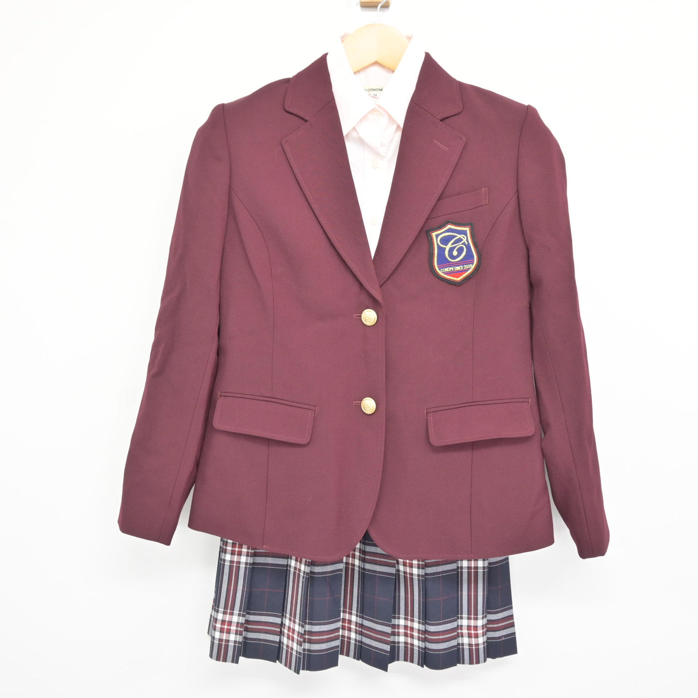 中古】 CONOMi ブランド制服 女子制服 3点 (ブレザー・シャツ