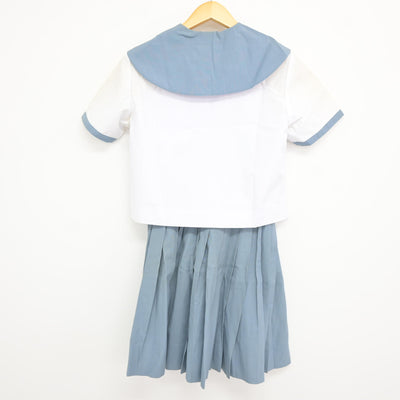 【中古】沖縄県 神森中学校 女子制服 2点 (セーラー服・スカート) sf115713