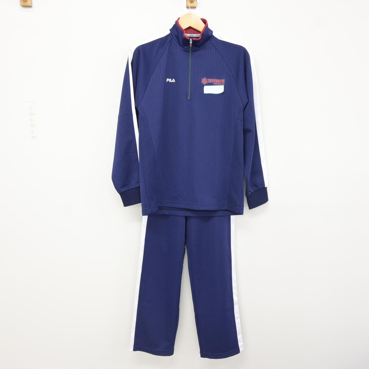 【中古】愛知県 豊橋高等学校 女子制服 2点 (ジャージ 上・ジャージ 下) sf115773