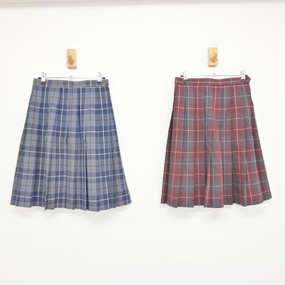 【中古】香川県 英明高等学校 女子制服 4点 (ニットベスト・スカート) sf115785