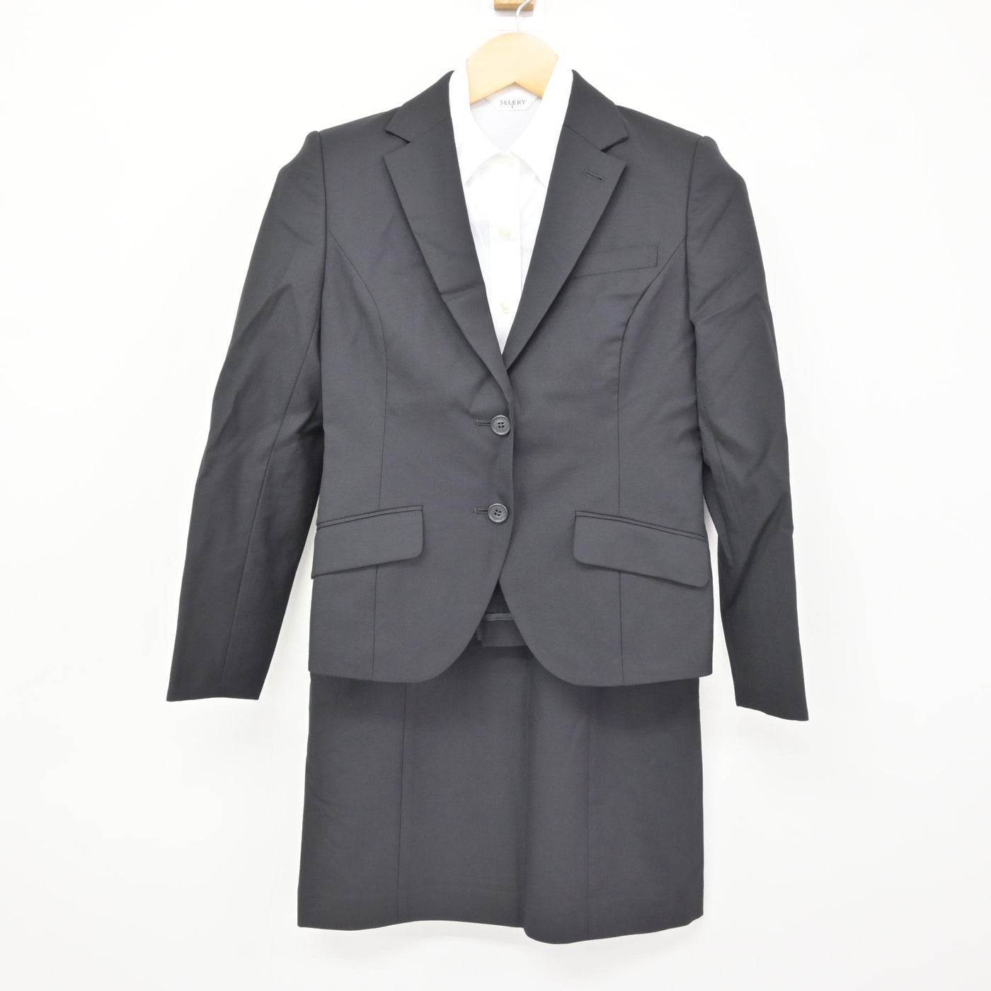 【中古】兵庫県 武庫川女子大学 女子制服 3点 (ジャケット・シャツ・スカート) sf115787