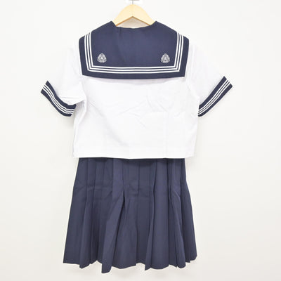 【中古】埼玉県 松山女子高等学校 女子制服 3点 (セーラー服・セーラー服・スカート) sf115794
