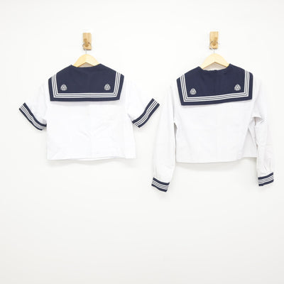 【中古】埼玉県 松山女子高等学校 女子制服 2点 (セーラー服・セーラー服) sf115795