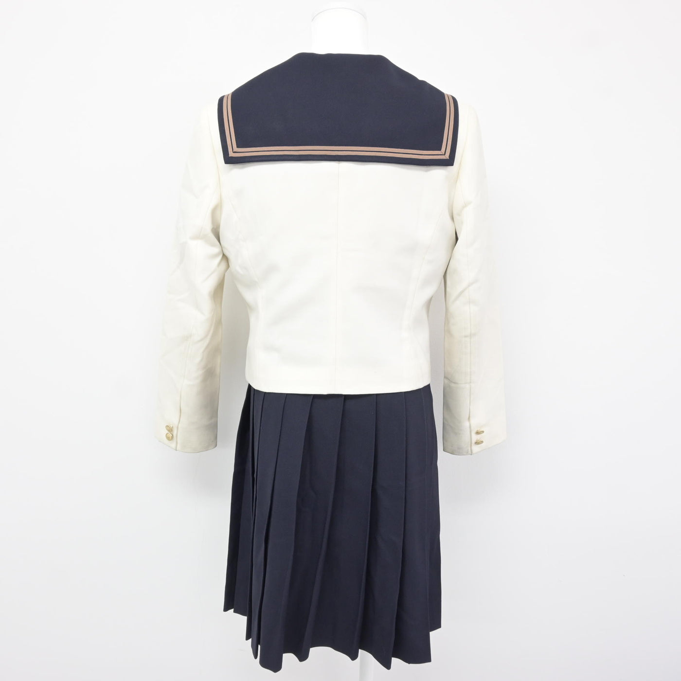 【中古】岡山県 岡山南高等学校 女子制服 5点 (ブレザー・セーラー服・スカート) sf115813