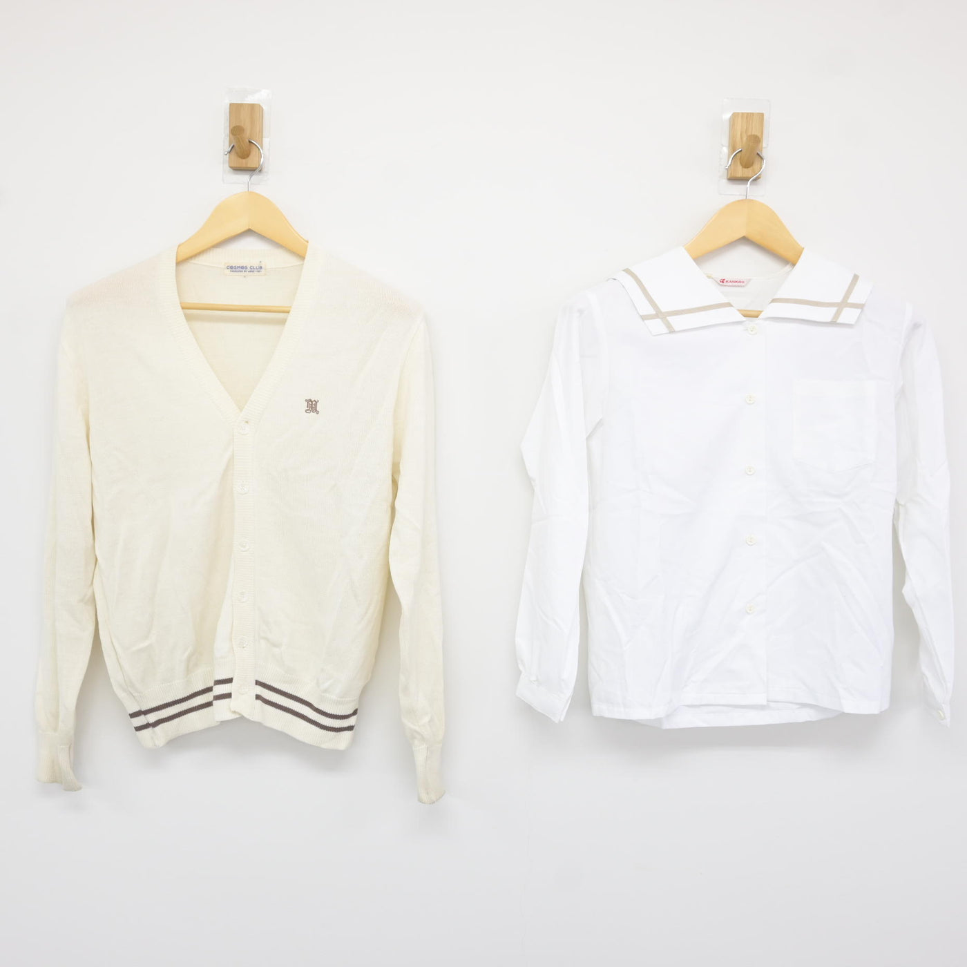 【中古】岡山県 岡山南高等学校 女子制服 4点 (ニット・シャツ) sf115816