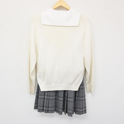 【中古】東京都 東洋女子高等学校 女子制服 3点 (ニット・セーラー服・スカート) sf115824