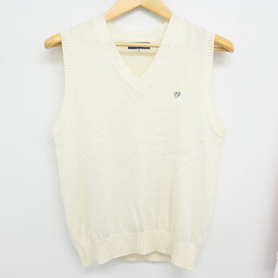 【中古】東京都 東洋女子高等学校 女子制服 2点 (ニットベスト・シャツ) sf115827