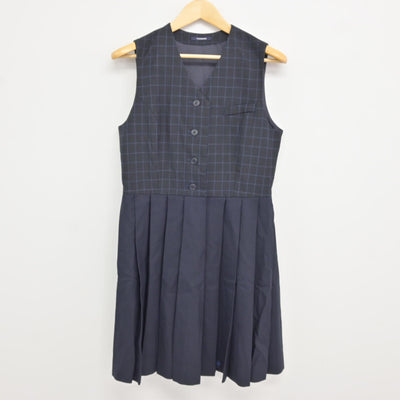 【中古】佐賀県 佐賀女子短期大学付属佐賀女子高等学校 女子制服 3点 (ブレザー・ジャンパースカート・シャツ) sf115829