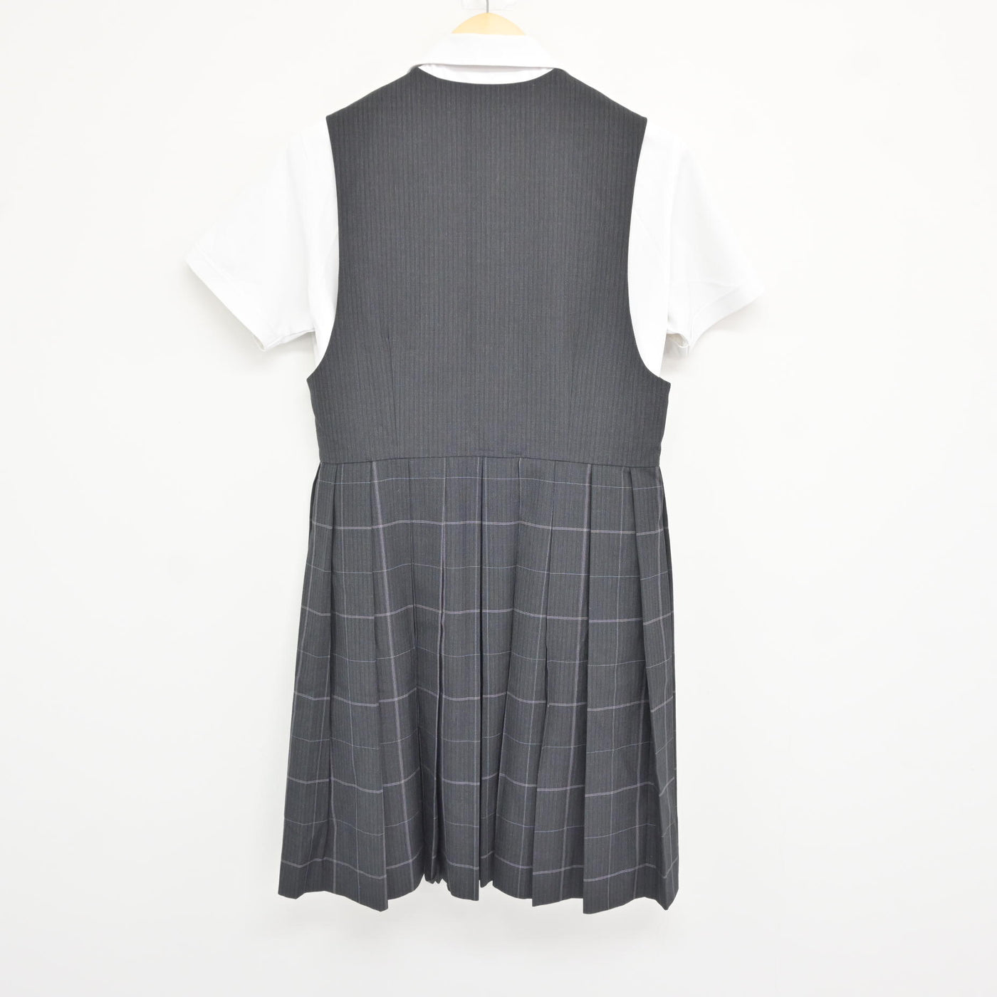 【中古】佐賀県 佐賀女子短期大学付属佐賀女子高等学校 女子制服 3点 (シャツ・ジャンパースカート) sf115830