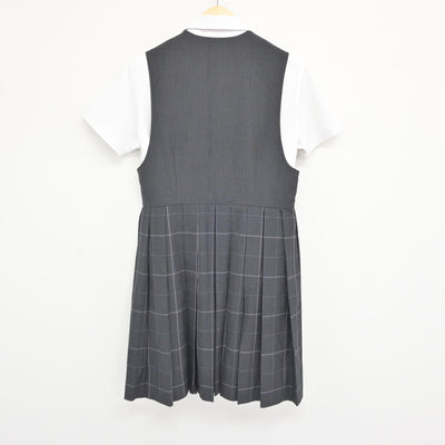 【中古】佐賀県 佐賀女子短期大学付属佐賀女子高等学校 女子制服 3点 (シャツ・ジャンパースカート) sf115830