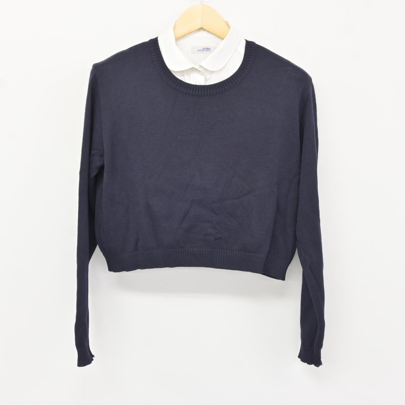 【中古】佐賀県 佐賀女子短期大学付属佐賀女子高等学校 女子制服 2点 (ニット・シャツ) sf115831