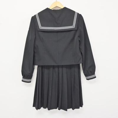 【中古】福岡県 大川東中学校 女子制服 3点 (セーラー服・スカート) sf115833