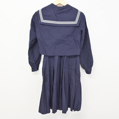 【中古】福岡県 朝倉高等学校 女子制服 3点 (セーラー服・スカート) sf115836