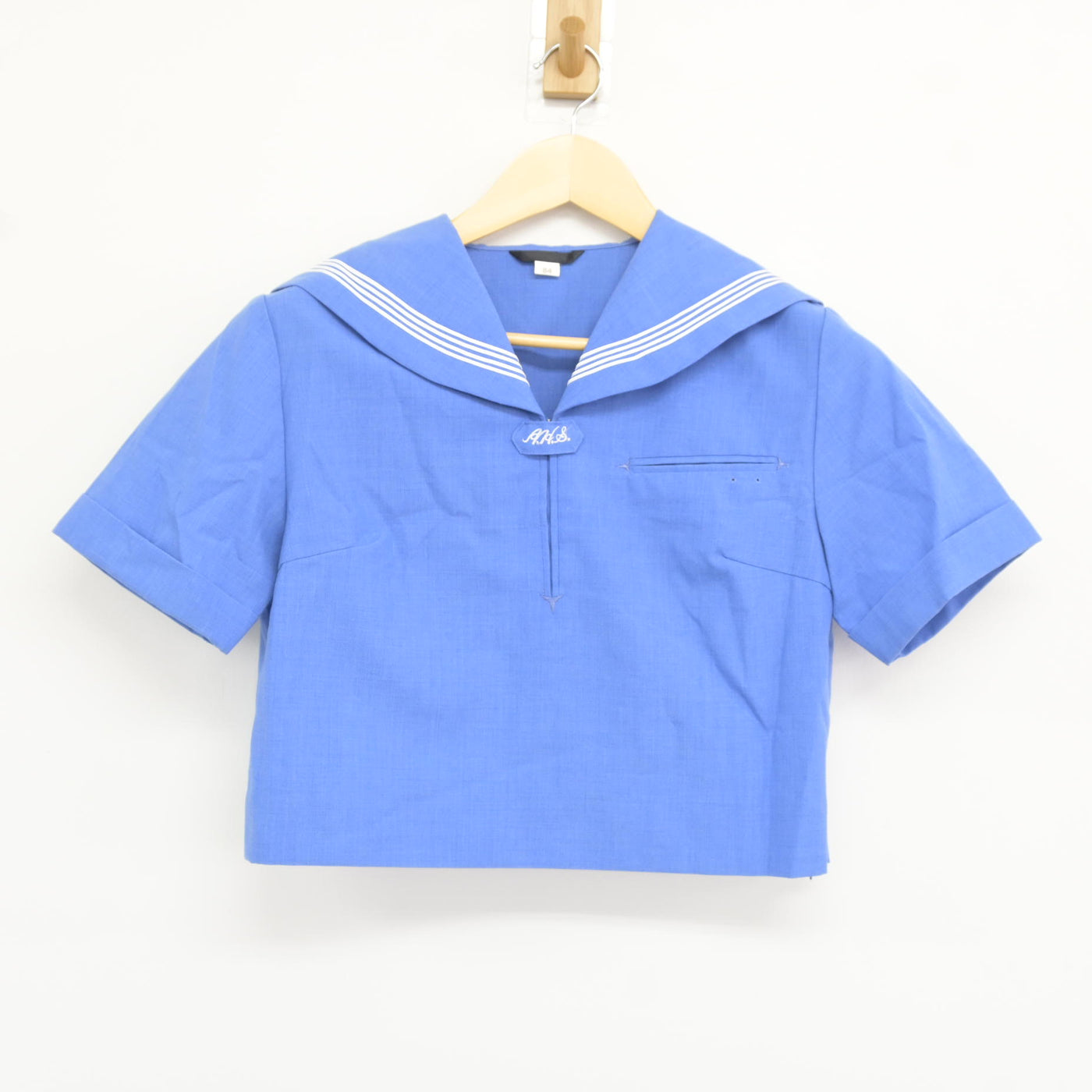 【中古】福岡県 朝倉高等学校 女子制服 2点 (セーラー服・スカート) sf115837