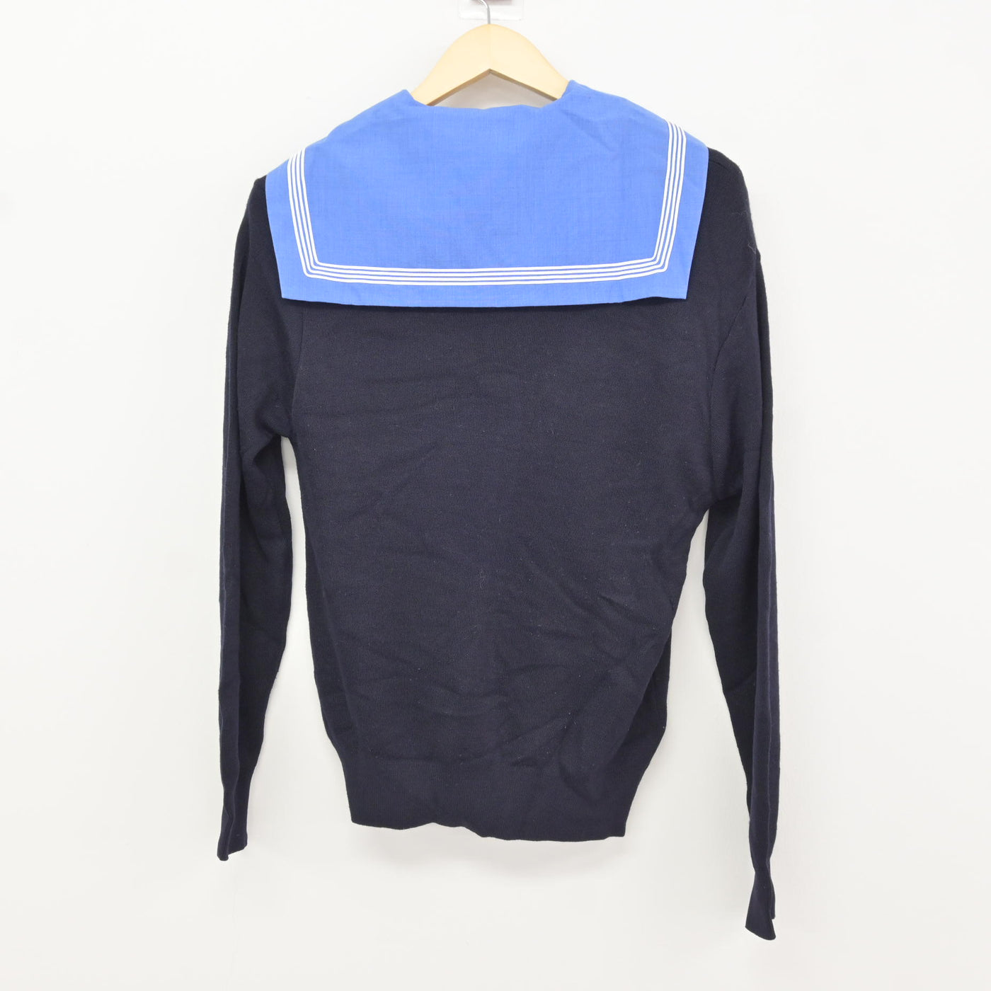 【中古】福岡県 朝倉高等学校 女子制服 2点 (ニット・セーラー服) sf115838