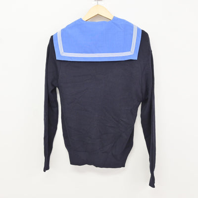 【中古】福岡県 朝倉高等学校 女子制服 2点 (ニット・セーラー服) sf115838