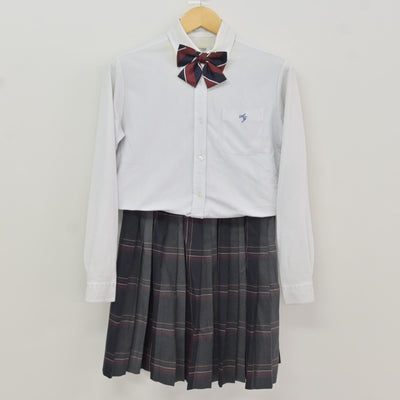 【中古】千葉県 昭和学院中学校・高等学校 女子制服 4点 (ブレザー・シャツ・スカート) sf115842