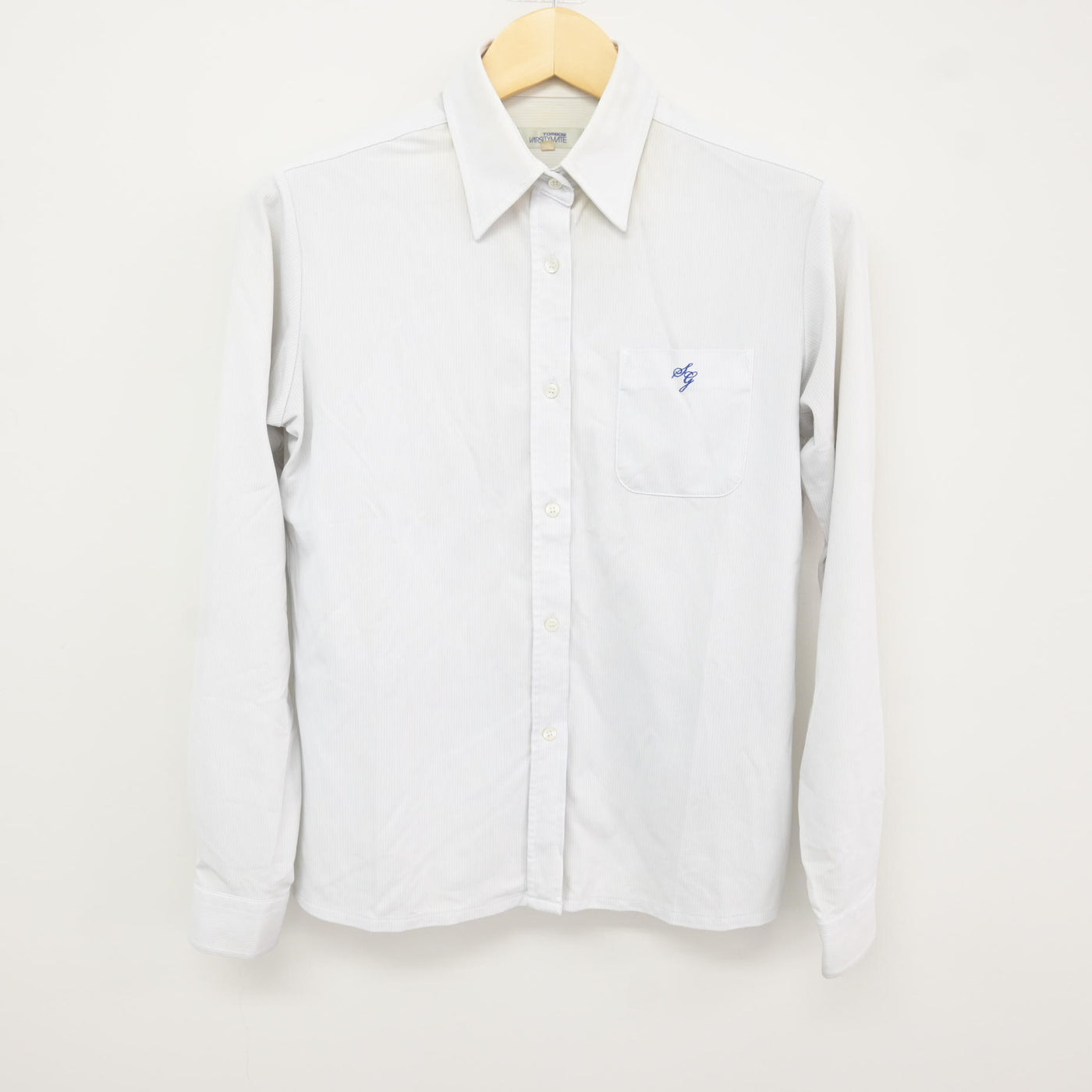 【中古】千葉県 昭和学院中学校・高等学校 女子制服 2点 (ニットベスト・シャツ) sf115844