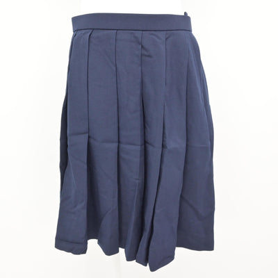【中古】岡山県 就実高等学校 女子制服 4点 (ベスト・ニット・ブラウス・スカート) sf115856
