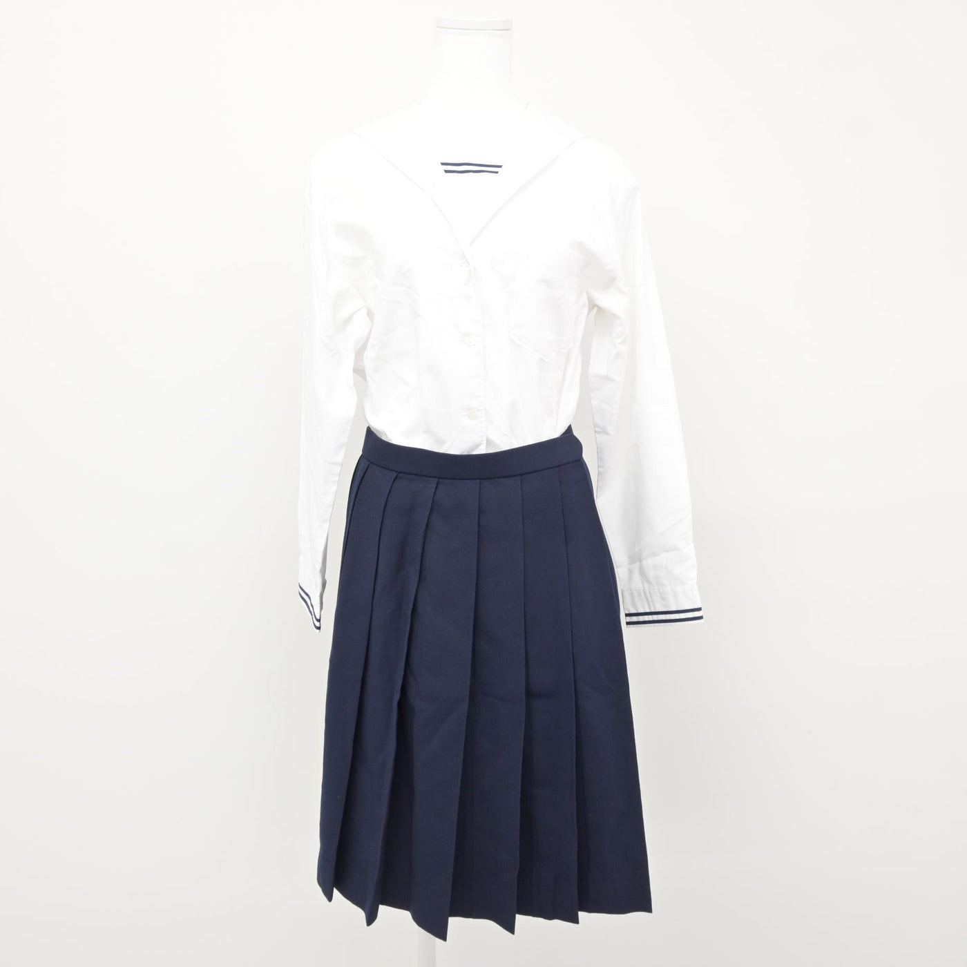 【中古】岡山県 就実高等学校 女子制服 4点 (ブレザー・ベスト・ブラウス・スカート) sf115880