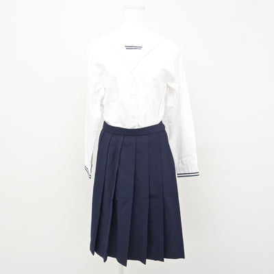 【中古】岡山県 就実高等学校 女子制服 4点 (ブレザー・ベスト・ブラウス・スカート) sf115880