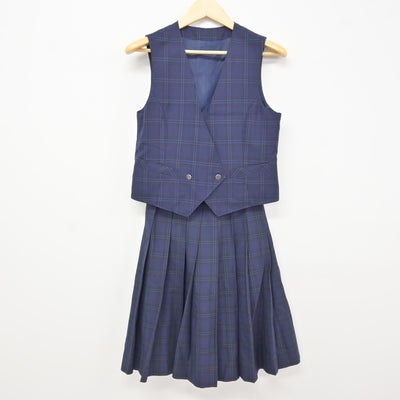 【中古】東京都 調布市立第六中学校 女子制服 4点 (ブレザー・ベスト・スカート) sf115885