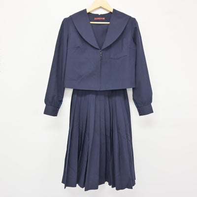 【中古】愛知県 新川中学校 女子制服 3点 (セーラー服・スカート) sf115887
